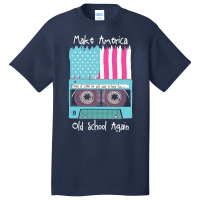 Funny Patriotic 80s Music Fan Gift Basic T-shirt | Artistshot