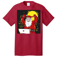 Angry Busy Santa Claus Basic T-shirt | Artistshot