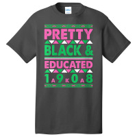 Womens Pretty Black And Educated J15 Founder's Day Aka Women V-neck Basic T-shirt | Artistshot