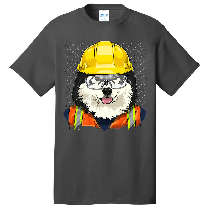 Alaskan Malamute Construction Worker Alaskan Malamute Dog 234 Basic T-shirt | Artistshot