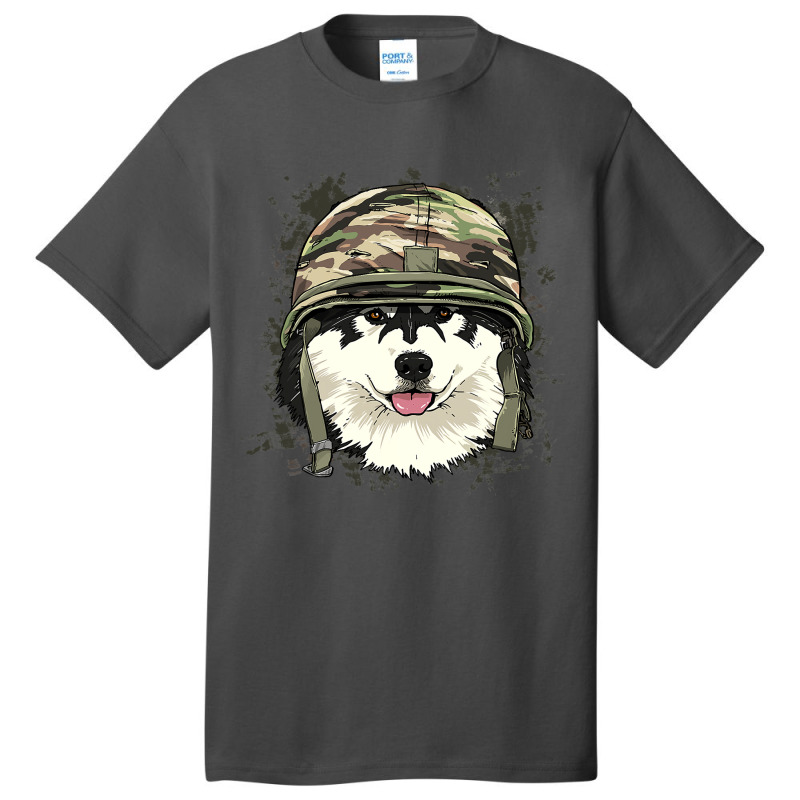 Alaskan Malamute Soldier Veteran Dogarmy Dog Lover 622 Basic T-shirt | Artistshot