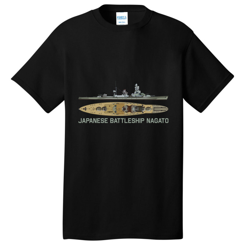 Japanese Battleship Nagato Ww2 Super-dreadnought Diagram Gift Basic T-shirt by Ledford Leslie | Artistshot