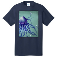 Jellyfish Artwork Digitalart Basic T-shirt | Artistshot