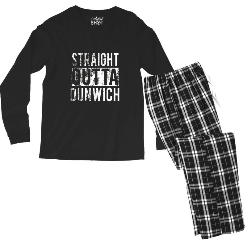 Straight Outta Dunwich Men's Long Sleeve Pajama Set | Artistshot