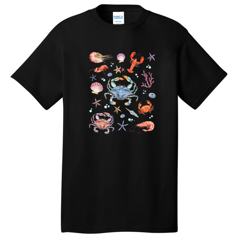 Crustaceancore Aesthetic Crustaceans Crab Lobster Shrimp Basic T-shirt | Artistshot