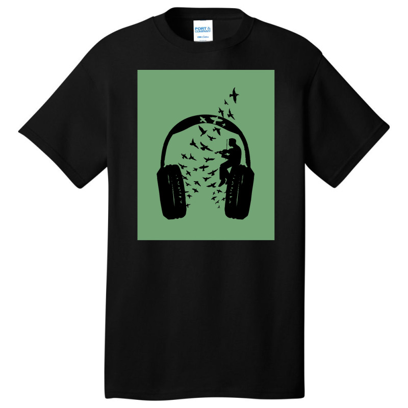 Headphone - Violin 1 Basic T-shirt by MaryBirdsell | Artistshot