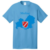 Molise Flag Map, Italy, Italian Region. Basic T-shirt | Artistshot