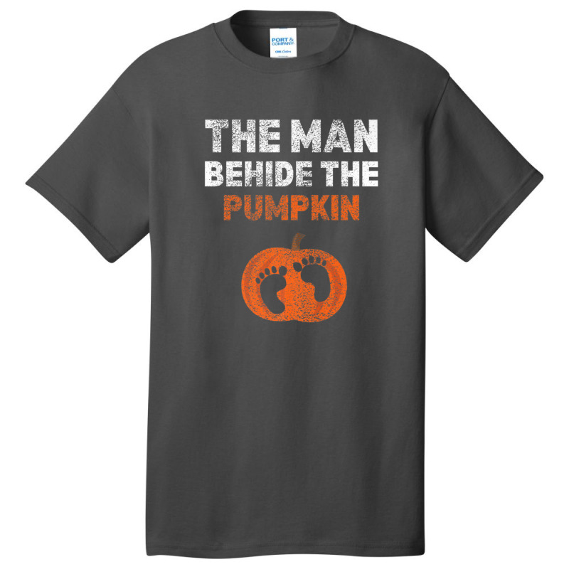 Halloween Pregnancy Shirt For Men Expecting Pumpkin Costume Basic T-shirt | Artistshot