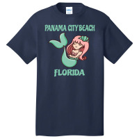 Panama City Beach Cute Mermaid Themed Basic T-shirt | Artistshot