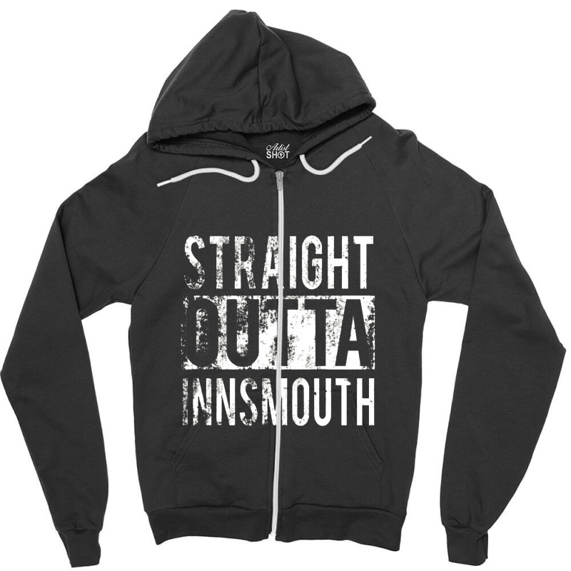 Straight Outta Innsmouth Zipper Hoodie | Artistshot