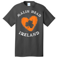 Malin Head Shamrock Gaelic Football And Hurling Vintage T Shirt Basic T-shirt | Artistshot