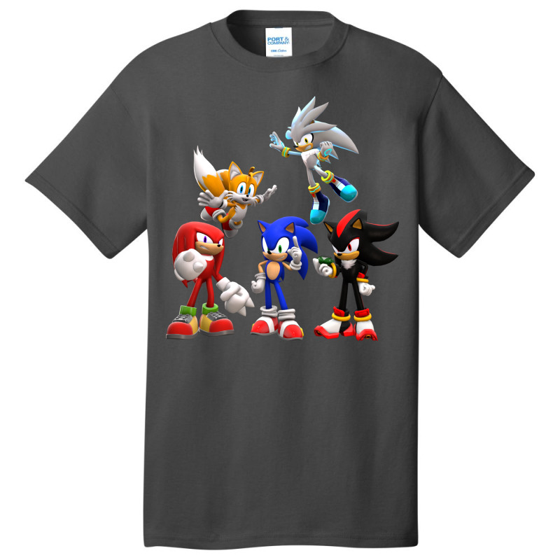 Cool Character Anime Songehog Basic T-shirt by ElaineABernard | Artistshot