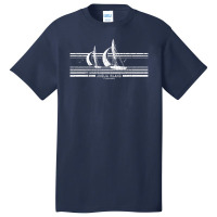 Amelia Island Fl Sailboat Vintage 70s Sailing Basic T-shirt | Artistshot