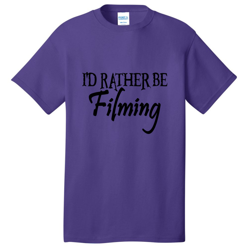 Filming Films Director Actor Actress Spectator Cinema Television Strea Basic T-shirt | Artistshot