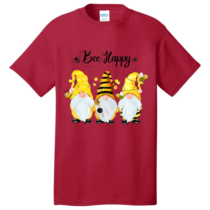 Bee Happy Bee Gnome Spring Basic T-shirt | Artistshot