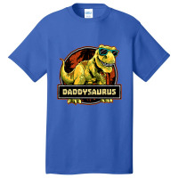 Daddysaurus Fathers Day T Rex Dinosaur Daddy Saurus Men Basic T-shirt | Artistshot