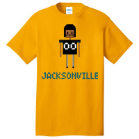 Retro Jacksonville Fan 8 Bit Variation Basic T-shirt | Artistshot