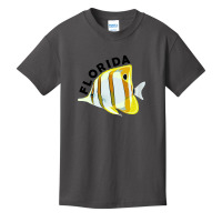 Florida Butterfly Fish, Tropical Coral Marine Animal Basic Youth T-shirt | Artistshot