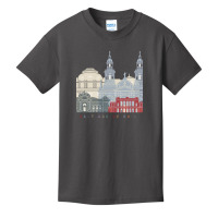 Santiago De Chile V2 Skyline Poster Basic Youth T-shirt | Artistshot