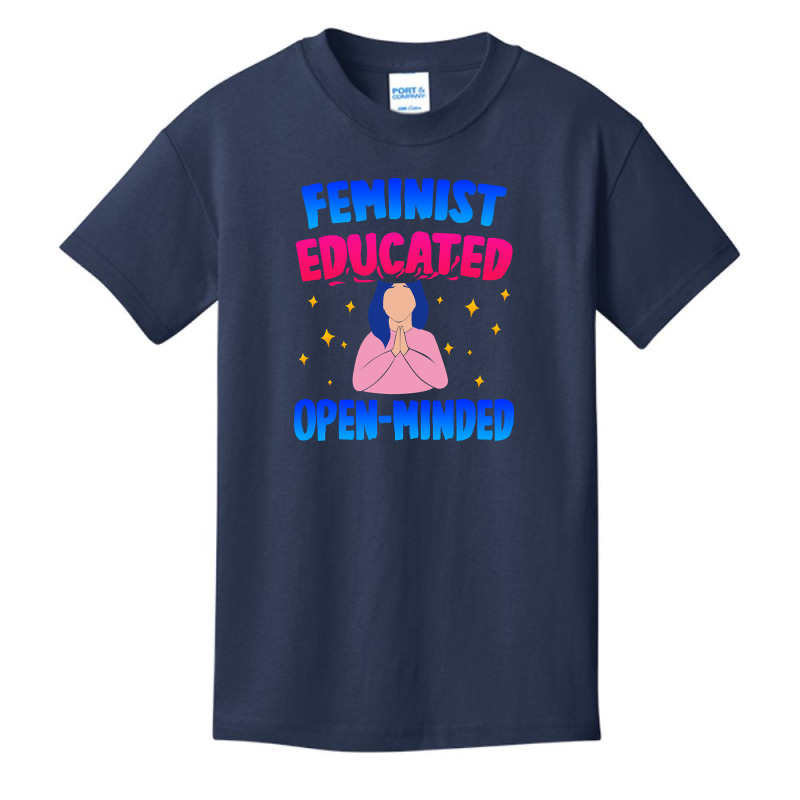 Feminist, Educated, Open-minded Basic Youth T-shirt by Brink Beaulah | Artistshot