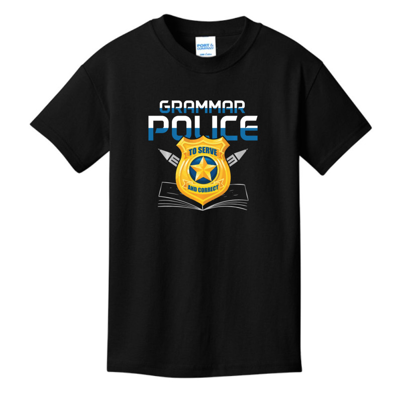 Grammar Police To Serve And Correct Language English Teacher Basic Youth T-shirt | Artistshot