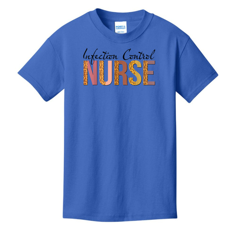 Leopard Infection Control Nurse Print For Nursing Student T Shirt Basic Youth T-shirt | Artistshot