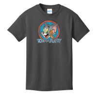 Tom And Jerry Yellow Red Blue Circle Basic Youth T-shirt | Artistshot