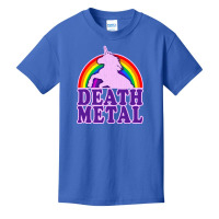 Funny Death Metal Unicorn Rainbow Basic Youth T-shirt | Artistshot