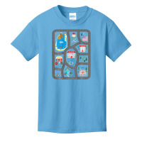 Play Cars On Dad's Back Mat Road Car Race Track Basic Youth T-shirt | Artistshot