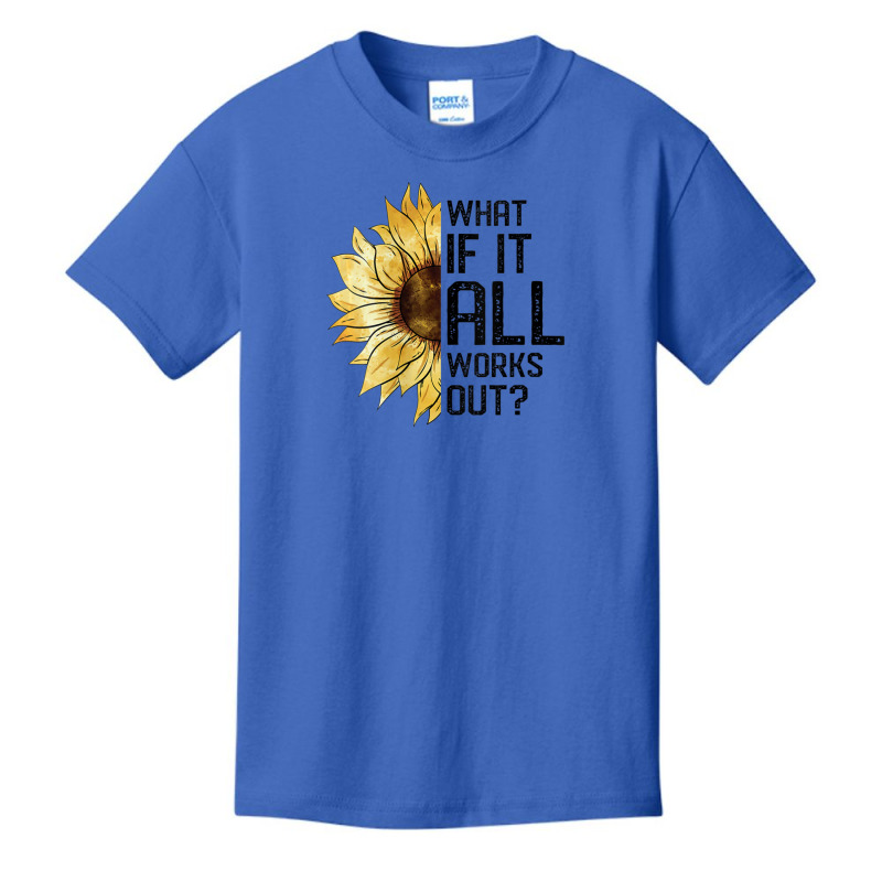 Womens What If It All Works Out Sunflower V-neck Basic Youth T-shirt by Min05 | Artistshot