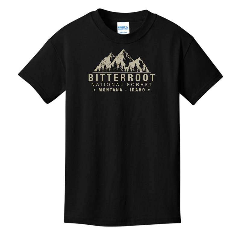 Bitterroot National Forest Montana Idaho Pullover Basic Youth T-shirt by ElizabethAtist | Artistshot