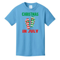 Christmas In July Flip Flop Xmas In July Decorations Party Basic Youth T-shirt | Artistshot