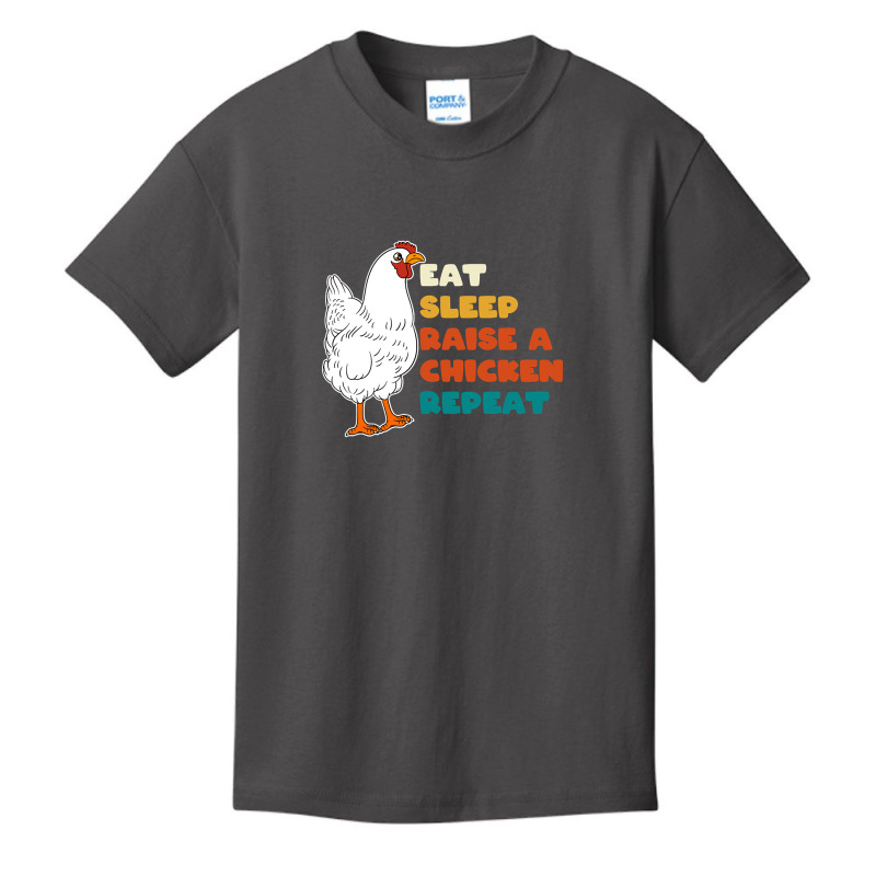 Eat Sleep Raise A Chicken Repeat Chicken Basic Youth T-shirt | Artistshot