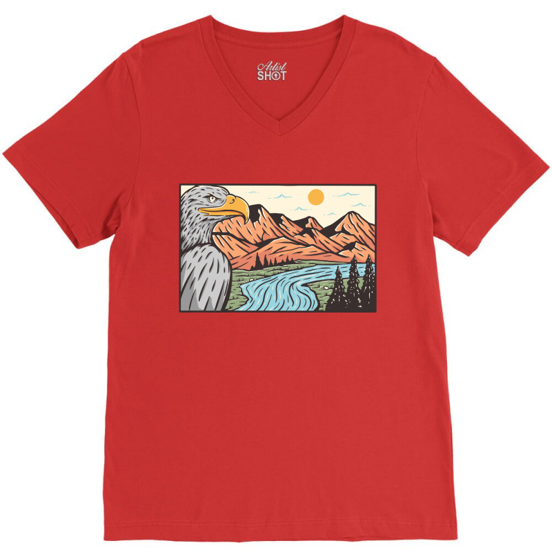 Keep Nature Wild V-Neck Tee by Mangustudio | Artistshot