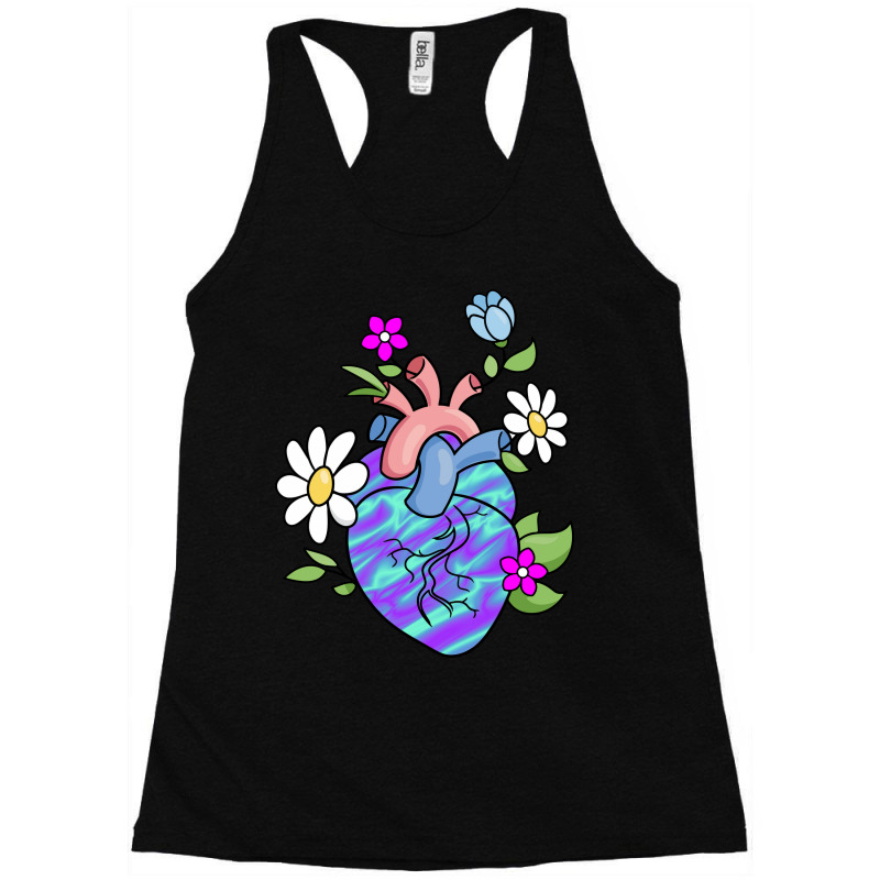 Flower Heart Spring Racerback Tank by Amitabart | Artistshot