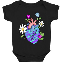 Flower Heart Spring Baby Bodysuit | Artistshot