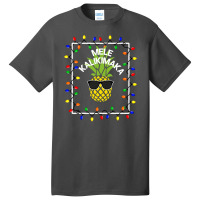 Mele Kalikimaka Pineapple Sunglasses   Christmas Light Basic T-shirt | Artistshot