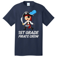 Funny Cute 1st Grade Pirate Halloween Basic T-shirt | Artistshot