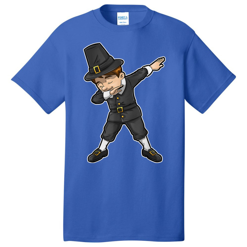 Dabbing Pilgrim Boy Happy Thanksgiving Day Gifts Kids Men Basic T-shirt | Artistshot