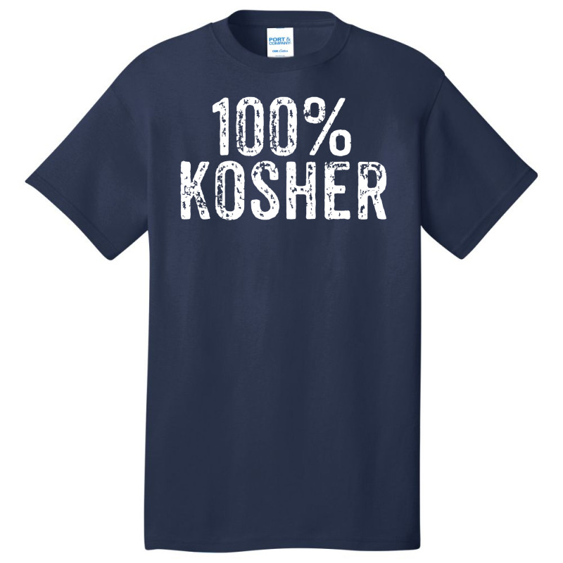 Funny 100 Kosher Chanukah Gift Basic T-shirt by ScottArtist | Artistshot