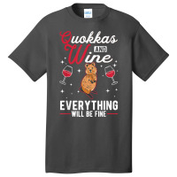 Quokka And Wine Short Tailed Kangaroo Quokka T Shirt Basic T-shirt | Artistshot