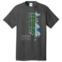 Trending Sea Seatac Seattle Airport Art Basic T-shirt | Artistshot