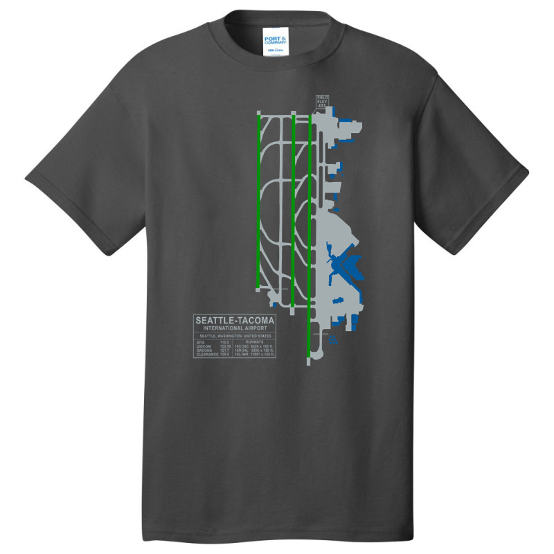 Trending Sea Seatac Seattle Airport Art Basic T-shirt by seifertmurryq3jmxs | Artistshot