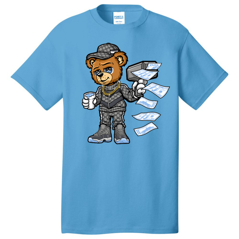 Cool Grey 11s Shirt White Cash Cann Bear Basic T-shirt | Artistshot