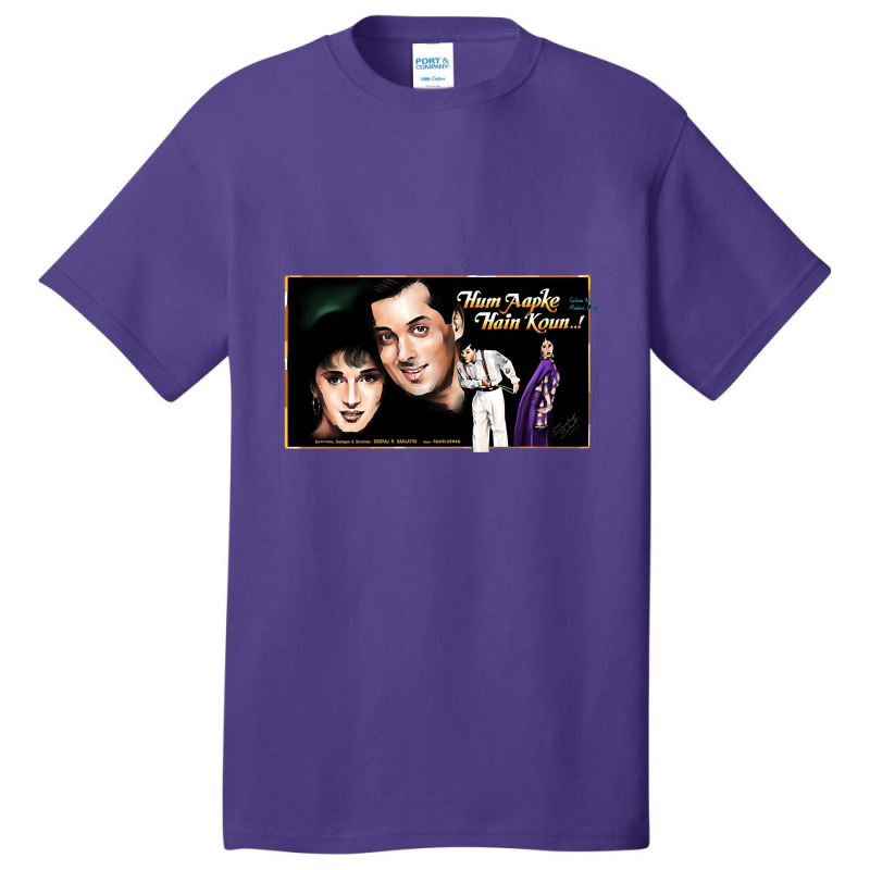 Hum Aapke Hain Koun Art Painting Basic T-shirt by Crews Micki | Artistshot