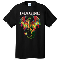 Trending Imagine Being A Dragon Breathing Fire Magical Wings Boys Men Basic T-shirt | Artistshot