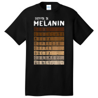 Drippin Melanin Black Lives Matter Pride Proud African Gifts Basic T-shirt | Artistshot