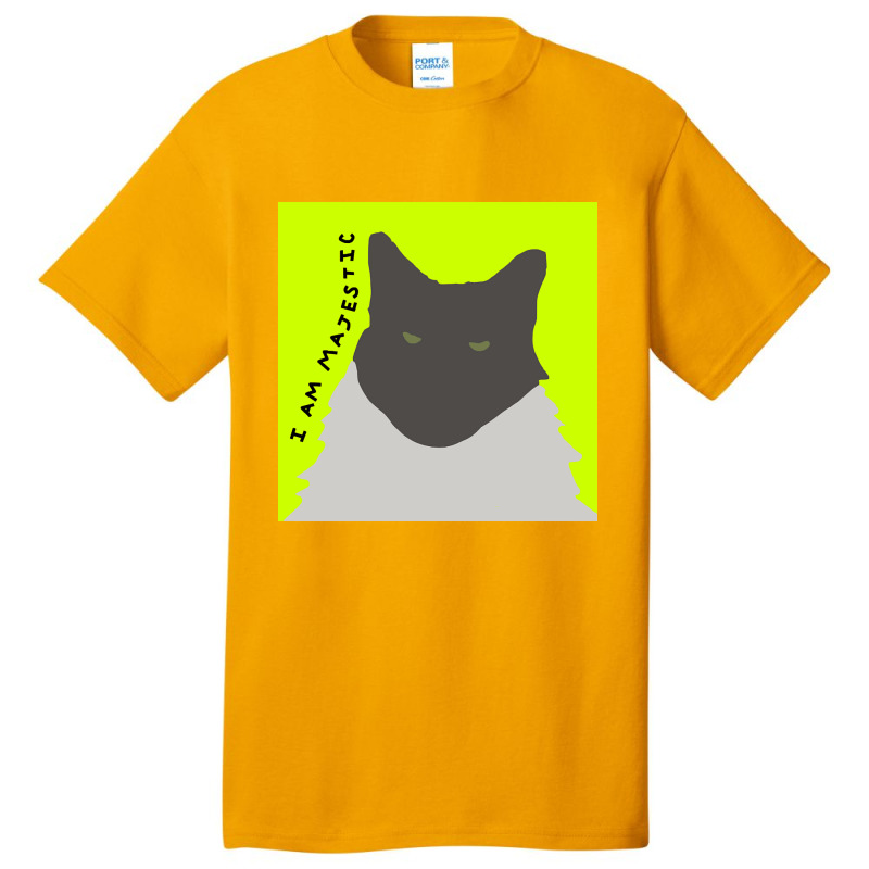 I Am Majestic Abstract Cat Basic T-shirt | Artistshot