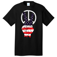 Hot Trend Fourth 4th Of July American Flag Peace Basic T-shirt | Artistshot