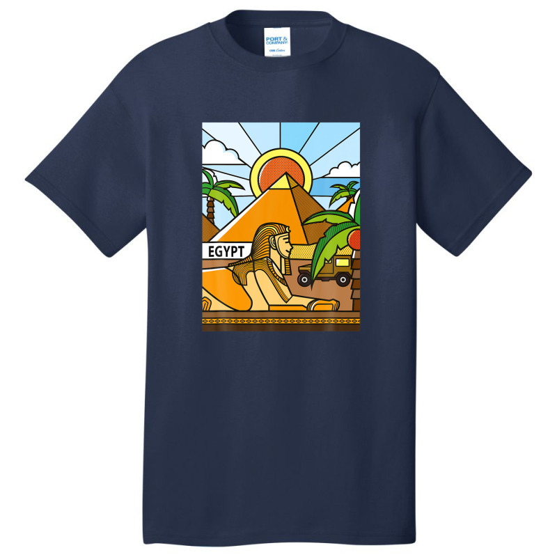 Old Egypt Ancient Egyptian Sphinx & Pyramids Xmas Halloween Basic T-shirt | Artistshot